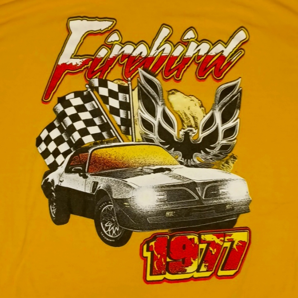 General Motors Yellow Firebird Graphic T-Shirt - Picture 3 of 4